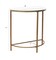 D-Shaped Console Table with Glass Top and Golden Base | Elegant & Modern Entryway Table | Sturdy Metal Frame | Space-Saving Design | Perfect for Living Room, Hallway, Office & Home Décor